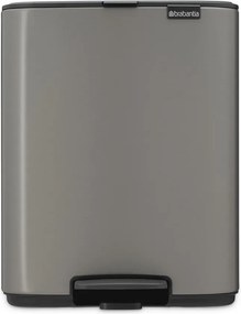 Сиво стоманено кошче за боклук с педал 12 l Bo – Brabantia