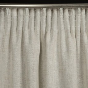 Бежова декоративна завеса с фин гланц Ширина: 140 см | Дължина: 280 см