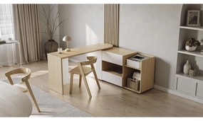 Работна маса с дъбов плот 48x159 cm Tango – TemaHome