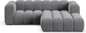 Светлосив ъглов диван (десен ъгъл) Lupine – Micadoni Home