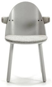 Сив стол с подлакътници Uma - Teulat