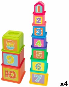 Блокчета за Подреждане PlayGo 10,2 x 50,8 x 10,2 cm 4 броя