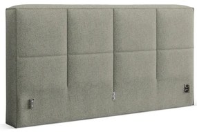 Зелено двойно легло 180x200 cm тапицирано с място за съхранение с включена подматрачна рамка Simon Darren – Micadoni