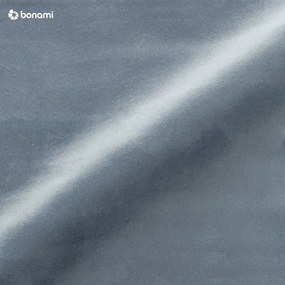 Светлосиньо тапицирано двойно легло с място за съхранение и решетка 200x200 cm Bali - Cosmopolitan Design