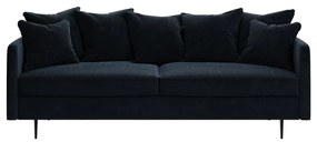 Тъмносин кадифен диван , 214 см Esme - Ghado