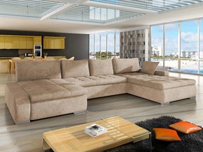 Ъглов диван Caro-бежов