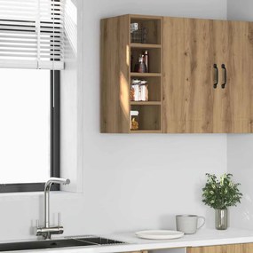 854165 vidaXL Висящ шкаф Riga Artisan Oak 20x29,5x60 cm Инженерна дървесина