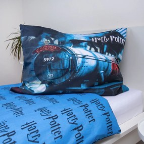 Единично памучно детско спално бельо 140x200 cm Harry Potter "Hogwarts Express" – Jerry Fabrics
