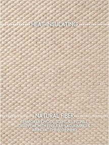 Бежов ръчно изработен вълнен кръгъл килим ø 160 cm Lyon Beans – Elle Decoration