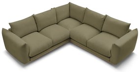 Светлозелен ъглов диван Ernest – Bobochic Paris