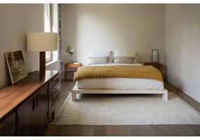 Кремав ръчно изработен памучен килим подходящ за пране 170x240 cm Bloom Natural – Lorena Canals