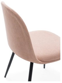 Светлорозови трапезни столове в комплект от 4 бр. Malila – Marckeric