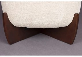 Бежова табуретка от букле Emilius – Dutchbone