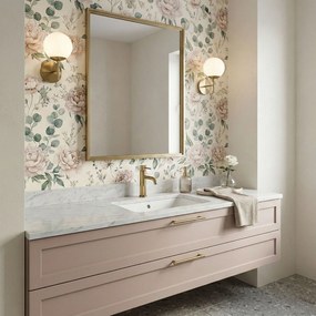 Смесител за баня Rea Lungo Stripe Brush Gold Low