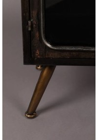 Черна метална витрина 60x100x35 cm Denza – Dutchbone