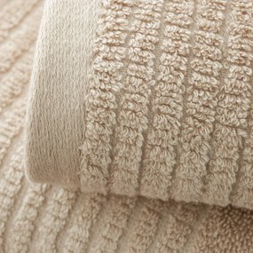 Бежова памучна кърпа за баня 70x120 cm - Bianca