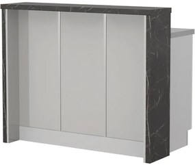 Островна кухненска пейка Modena-Length: 120 cm.-Gray light-Black Stone