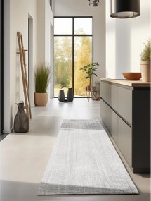 Светлосива двустранна ръчно изработена ютена пътека 80x200 cm Bouclé Jaipur – Hanse Home