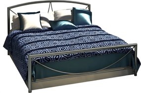 Легло Vicky-110x190-Silver Σφυρίλατο-Με ποδαρικό