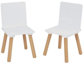 GINGER HOME К-кт дървена маса с 2 столчета WHITE