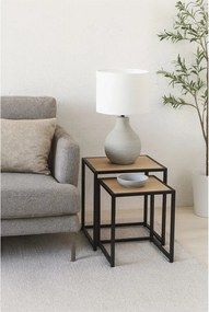 Странични масички в комплект 2 бр. от декор от дъб 38x38 cm Noah – Bonami Essentials