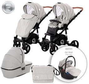 Детска комбинирана количка RIMINI LORELLI - STEEL Grey