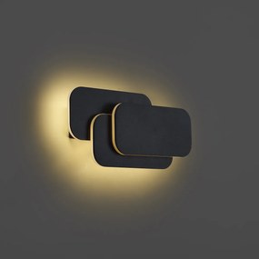 Модерна стенна лампа черна с LED 3-степенно димиране - Dias