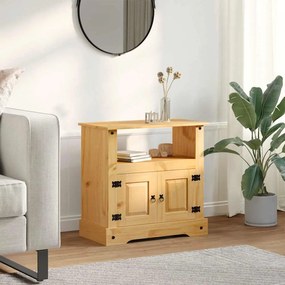 243746 vidaXL ТВ шкаф, мексикански бор, стил Корона, 80x43x78 cм