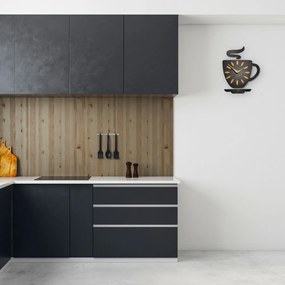 Стенен часовник Време за кафе във формата на чаша 45 x 30 cm