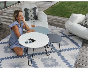 Синьо-кремав килим на открито , 80 x 150 cm Malibu - NORTHRUGS