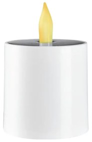 Бяла външна слънчева LED свещ , височина 7,3 см Saul - Star Trading