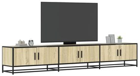 3300796 vidaXL ТB шкаф, сонома дъб, 240x35x41 см, инженерно дърво