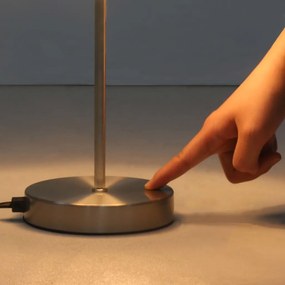 Настолни лампи Robert, 2 бр, сензорен бутон, бели, E14