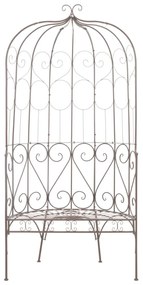 Градинска пейка, 95 см, желязо, антично кафяво