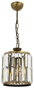 Полилей с верига CRYSTALLINE 1xE27/6W/230V бронзов
