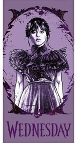 Лилава памучна детска кърпа 70x140 cm Wednesday – Jerry Fabrics