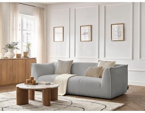 Светлосив диван от прежда с примки от букле 242 cm Giorgia – Bobochic Paris