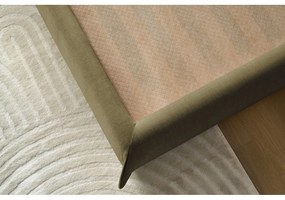 Тъмнозелено тапицирано двойно легло с място за съхранение с решетка 180x200 cm Clothilde - Bobochic Paris