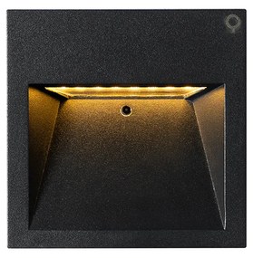 Модерна стенна лампа черна с LED - Gem 2