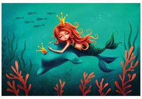 Тапет – Морска фея с делфин