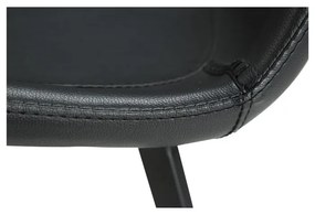 Черен стол за хранене от изкуствена кожа DAN-FORM Дания Hype - DAN-FORM Denmark