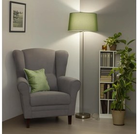 Brilagi - LED подова лампа CERIA 1xE27/40W/230V Ø 45 см зелен/матов хром