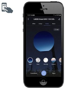 Комплект от 3 интелигентни E27 RGBW LED крушки G95 11W 1050lm 2200-4000K