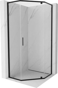 Mexen Exo петоъгълна душ кабина 90 x 90 см, прозрачна, черна - 812-090-090-70-00