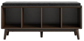 Кафяв шкаф за обувки с пейка Brittany - Novogratz