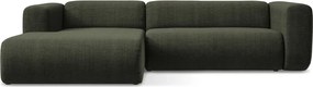 Зелен ъглов диван (ляв ъгъл) Ekahi – Makamii