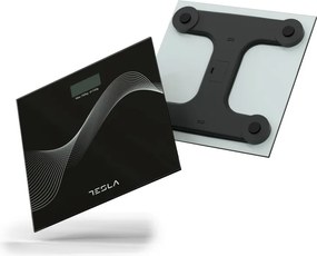 Кантар Tesla BS102B, 180 кг, Дигитален, LCD дисплей, 30х30 см, Черен
