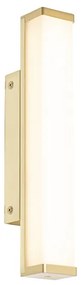 Стенна лампа за баня месинг 32 см с LED IP44 - Cascada