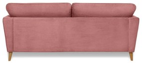 Розов диван от рипсено кадифе 206 cm Paris – Scandic