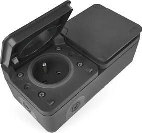 Двойно гнездо за влажна среда IP55